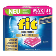 Таблетки для посудомийних машин Fit Premium All in 1, 55 шт